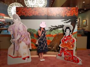親子歌舞伎教室の特設フォトスポットの参考画像